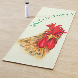 Lustige Hahn Yoga Mat Yogamatte