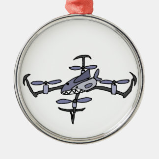 Lustige Haifisch-Drohne-Kunst Ornament Aus Metall