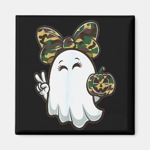 Lustige Hallo-Jagdzeit Halloween-Tarnung Ca Magnet