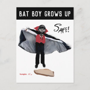 Lustige Halloween-Baseballkarten Feiertagspostkarte