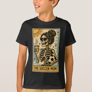 Lustige Halloween-Fußball-Mama-Mom-Skelett-Tarot-A T-Shirt