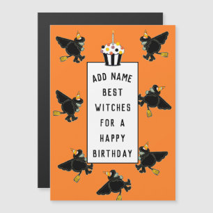 Lustige Halloween Geburtstagsgeschenkkarte Magnetkarte