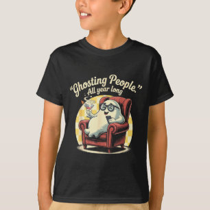 Lustige Halloween-Geister Menschen das ganze Jahr T-Shirt