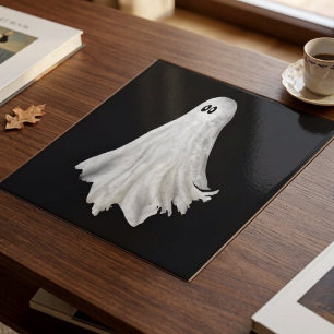 Lustige Halloween-Geister-Vergangenheits-Zeichnung Fliese