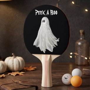 Lustige Halloween-Geister-Vergangenheits-Zeichnung Tischtennis Schläger