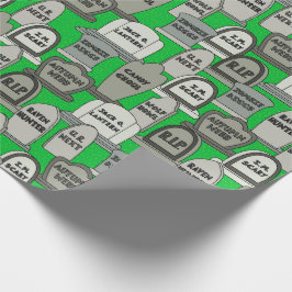 Lustige Halloween-Grabsteine Geschenkpapier