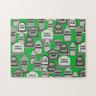 Lustige Halloween-Grabsteine Puzzle