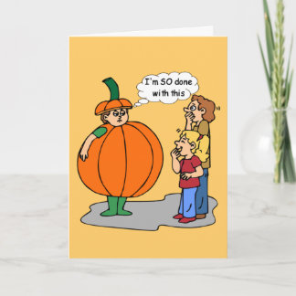 Lustige Halloween-Karte Karte