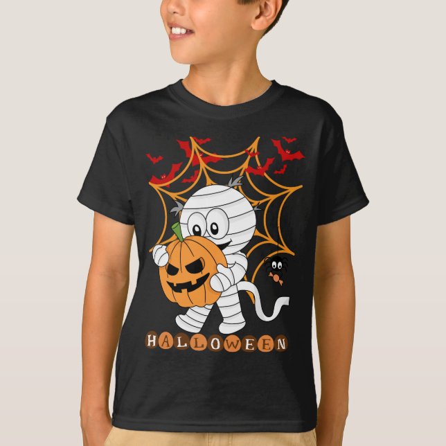 Lustige Halloween-Kinder T-Shirt (Vorderseite)