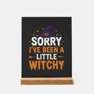 Lustige Halloween-Kleine-Hexen-Zitat-Design Acrylschild