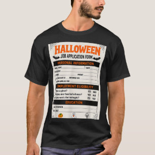 Lustige Halloween-Kostüme Bewerbungskostüm T-Shirt