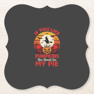 Lustige Halloween-Kürbiskuchen-Design_1 Untersetzer