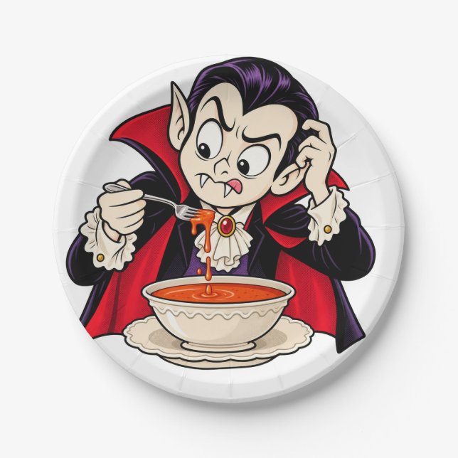 Lustige Halloween-Papierteller Pappteller (Vorderseite)