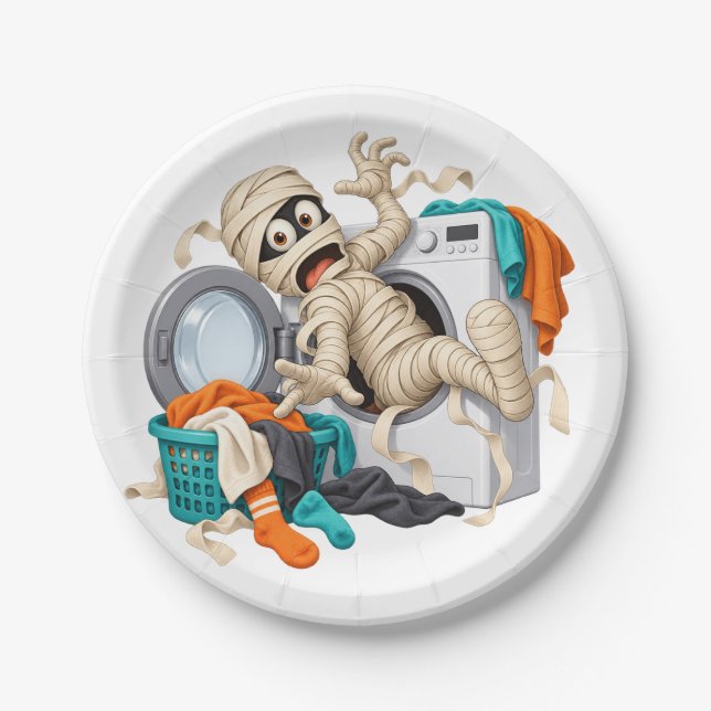 Lustige Halloween-Papierteller Pappteller (Vorderseite)