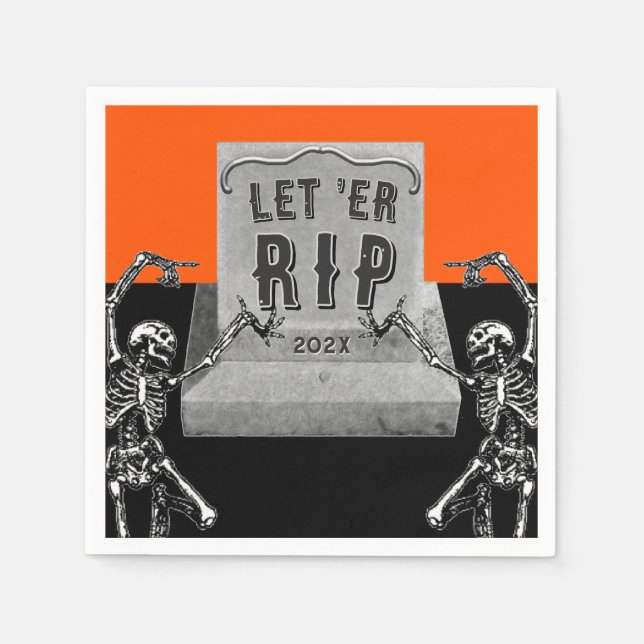 Lustige Halloween-Party Serviette (Vorderseite)