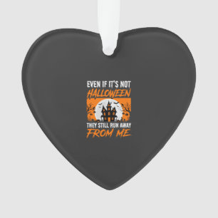 Lustige Halloween-Spookhaus-Zitat-Grafik Ornament