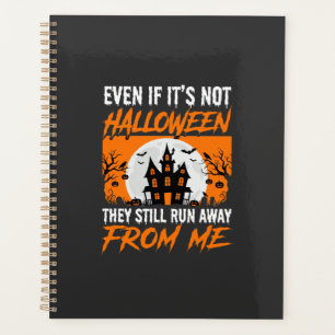 Lustige Halloween-Spookhaus-Zitat-Grafik Planer