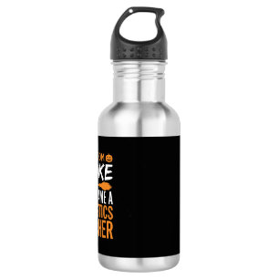 Lustige Halloween-Statistiken-Lehrer-Besen-Design Edelstahlflasche