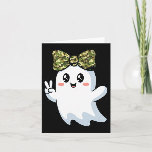 Lustige Halloween-Tarnung Camo-Geist Hallo Jagen Karte