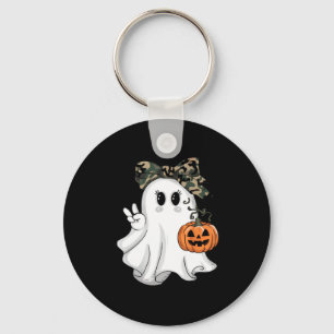 Lustige Halloween-Tarnung Camo-Geist Hallo Jagen Schlüsselanhänger