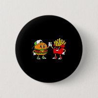 Lustige Hamburger Pommes Frites Combo Snacks Fast