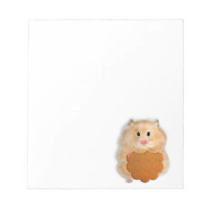 Lustige Hamster-Figur-Illustration Notizblock