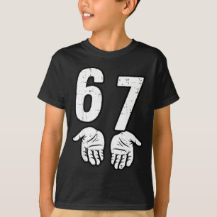 Lustige Hände Lustiger Meme 67 Sechs T-Shirt