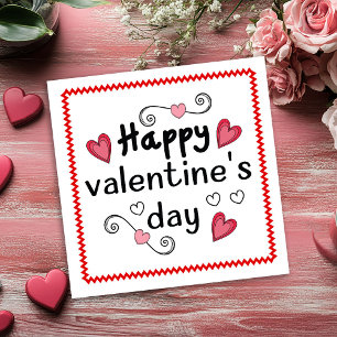 Lustige handgezeichnete Valentinskarte für Ehefrau Feiertagskarte