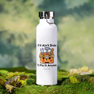 Lustige Handwerker-Werkzeugkiste Dad-Witz Personal Trinkflasche
