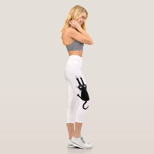 Lustige Hängende Katzen-Leggings, aus dem Nichts g Capri Leggings