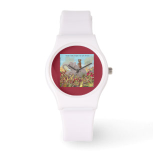 Lustige Hannibal der Eroberer Damen Silikon Uhr