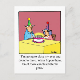 Lustige Happy Birthday Grußkarte Postkarte