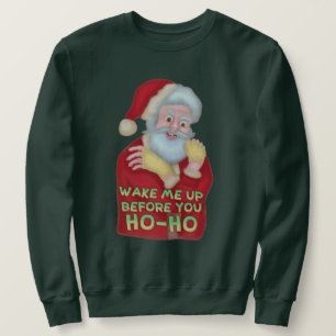 Lustige hässliche Weihnachtsstrickjacke   Sankt Sweatshirt