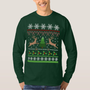 Lustige hässliche Weihnachtsstrickjacke T-Shirt