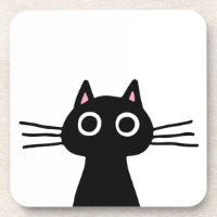 Lustige Haustier-Katze niedlicher schwarzer des