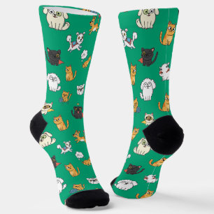 Lustige Haustier-Muster-Crew-Socken Socken