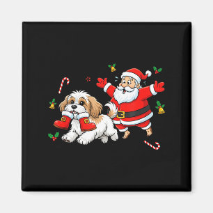 Lustige Havanese Weihnachtsmann Stiefel Weihnachte Magnet