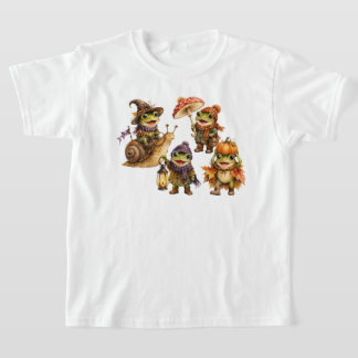 Lustige Herbstfrösche T-Shirt