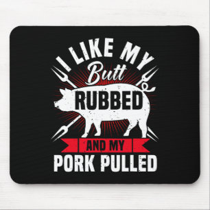 Lustige Herren BBQ-Grill-Pulled Pork  Mousepad