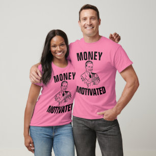 Lustige Herren T-Shirts, GELD MOTIVIERT T-Shirt