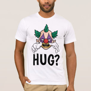 Lustige Herren T-Shirts, Gruselige Clown Umarmung T-Shirt