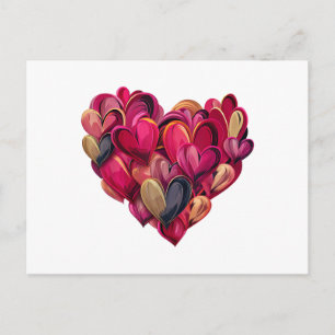 Lustige Herz Liebe Grafik Valentinstag Männer Frau Feiertagspostkarte
