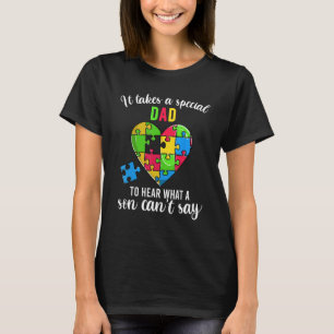 Lustige Herz-Puzzle-Shirts, Papa Autism Awareness T-Shirt