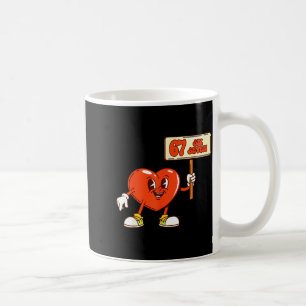 Lustige Herzen 67 Valentinstag Six Seven Meme Gen  Kaffeetasse