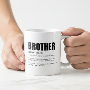 Lustige herzliche Bruder-Definition Kaffeetasse