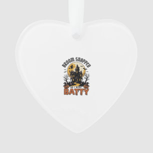 Lustige Hexe Halloween Spukhaus Batty Grafik Ornament