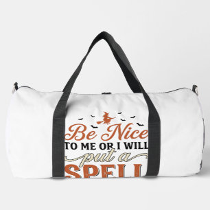 Lustige Hexen-Spruch-Zitat Halloween-Vektordesign_ Duffle Bag