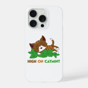 Lustige High On Nepeta Katzenminze Cartoon-Katz Ku iPhone 15 Pro Hülle