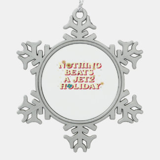 Lustige Hilfe Schneeflocken Zinn-Ornament