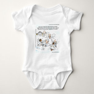 Lustige himmlische soziale Medien Baby Strampler
